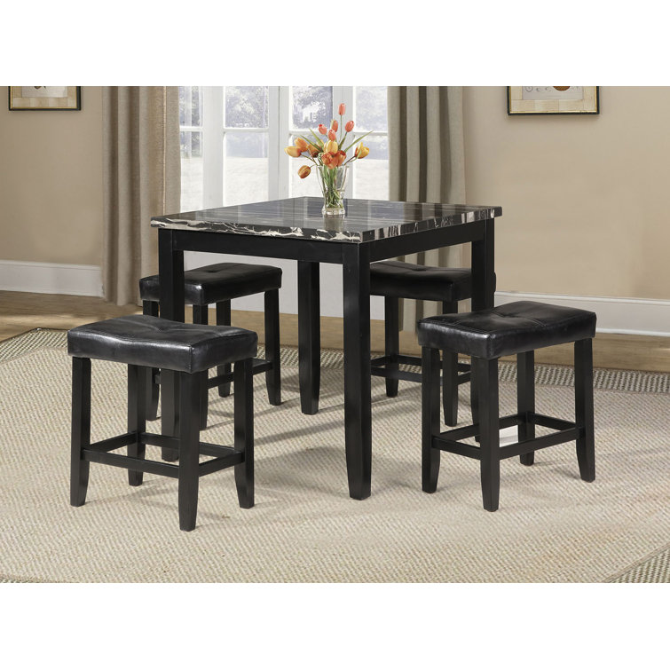 Winston Porter Rayle 4 Person Counter Height Dining Set & Reviews